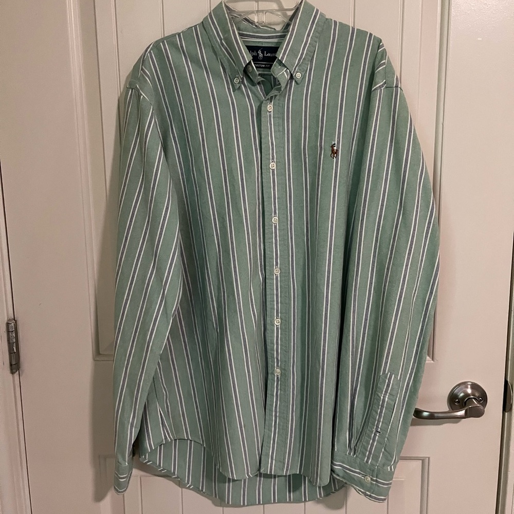 Mens long sleeve Polo Ralph Lauren striped button up